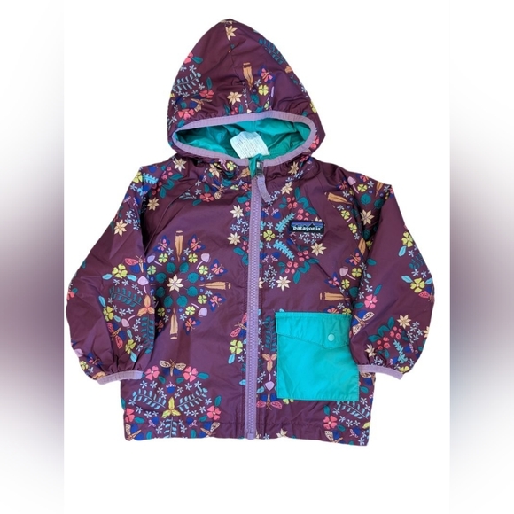 Patagonia Other - Patagonia Kids' Purple Floral Jacket